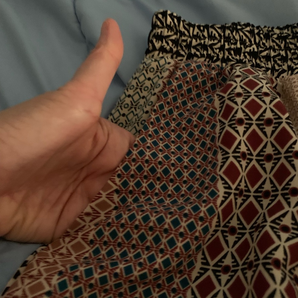 Bobeau Multicolor Geometric Print Pants - Picture 2 of 10